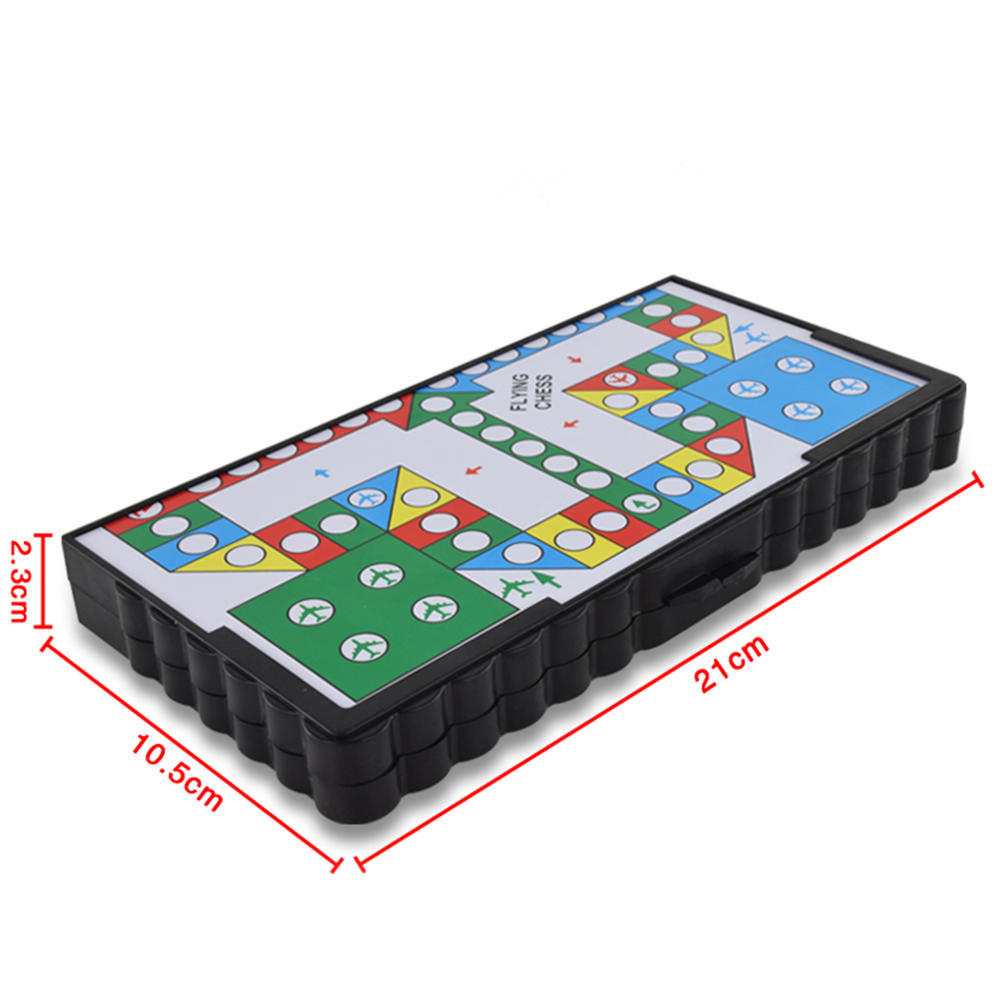 1Set Magnetic Foldable Flying Chess Crawling Mat  Portable Board Game Camping Travel Game Set Aeroplane Chess