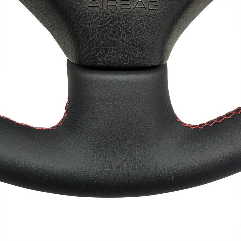 Ručně šitý potah volantu z mikrovláknové kůže pro Peugeot 307