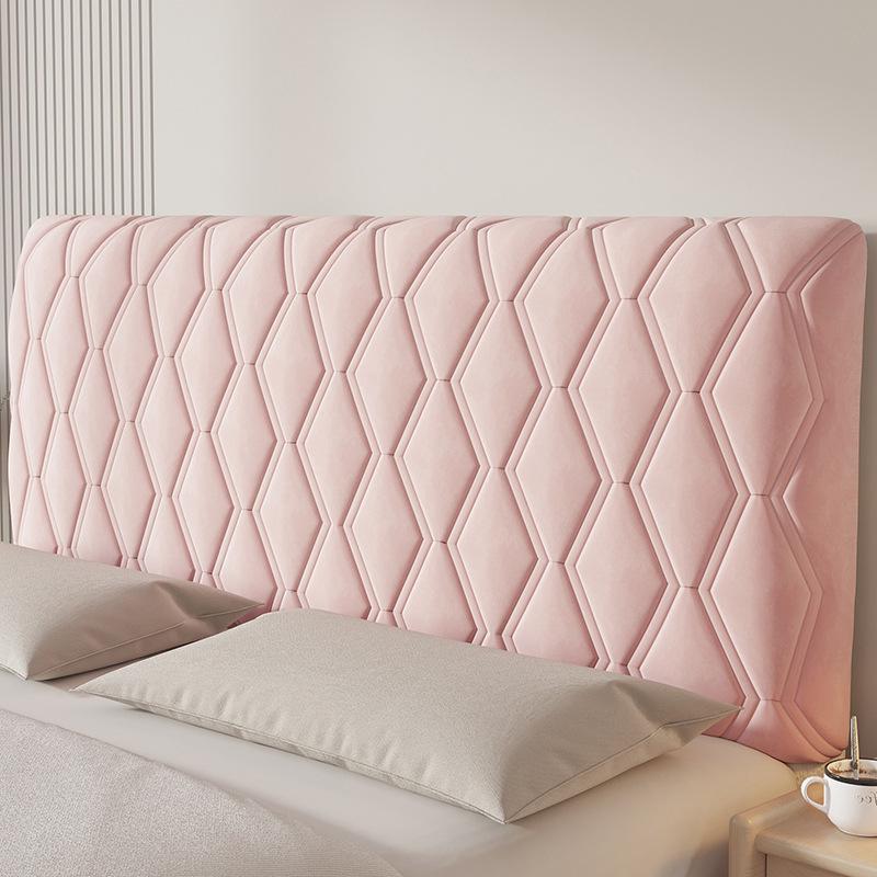 Lux Quilted Bed Headboard Cover: Thick, Soft Padding for Wood Backrest – Universal, All-Season Dust Cover.