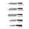 5Psc Stainless Steel Chef Knives Set Kitchen Knife Set Butcher Boning Knife Vegetable Knives Cutter