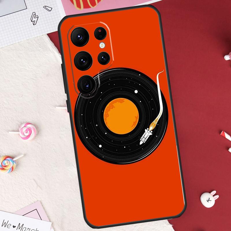 Vinyl DJ Record Art Case For Samsung Galaxy S26 Ultra S20 S21 S22 S23 S24 S25 Ultra S10 Plus S25 FE Cover Shell