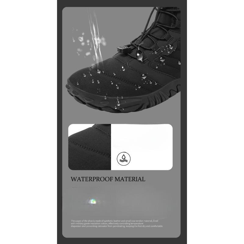 Winter Outdoor Snow Boots, Men and Women Wear Waterproof Non-slip Padded Thickened Warm New Couple Shoes