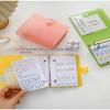 New Double Hole Loose Leaf Memo Binder Diy Horizontal Line Vocabulary Notebook Macaron Color Memo Storage Binder School Office