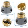 Garden Hose Repair Set End Mender Fit 3/4 Inch and 5/8 Hoses Aluminum Water