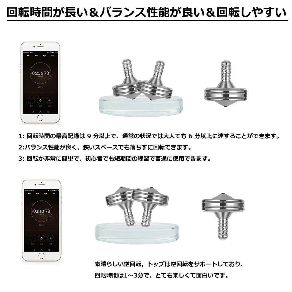 Loqatidis Stainless Steel Spinning EDC Metal Decompression Perfectly Balanced and Smoothly Relieves Stress and Effective Desktop Toy Top, Well-Made