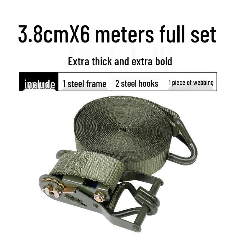 Heavy Duty Truck Cargo Tie-Down Ratchet Straps