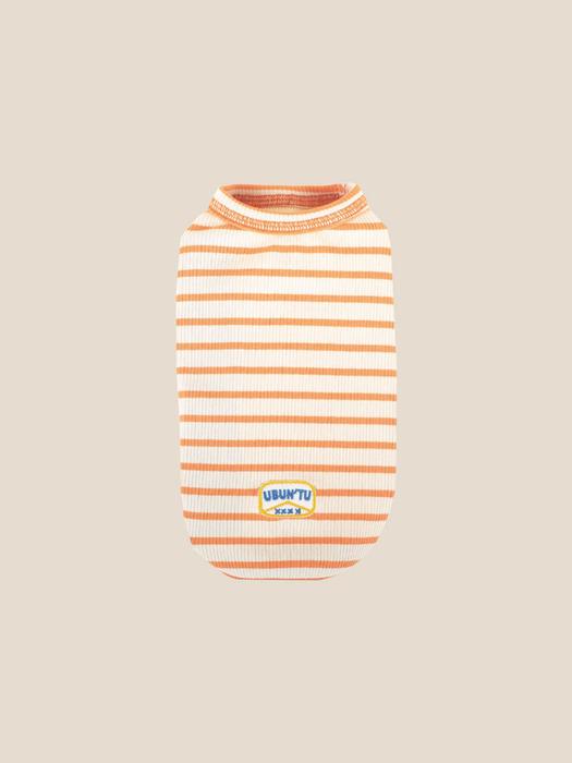 UBUN`TU Daily Stripe Sleeveless Orange SM