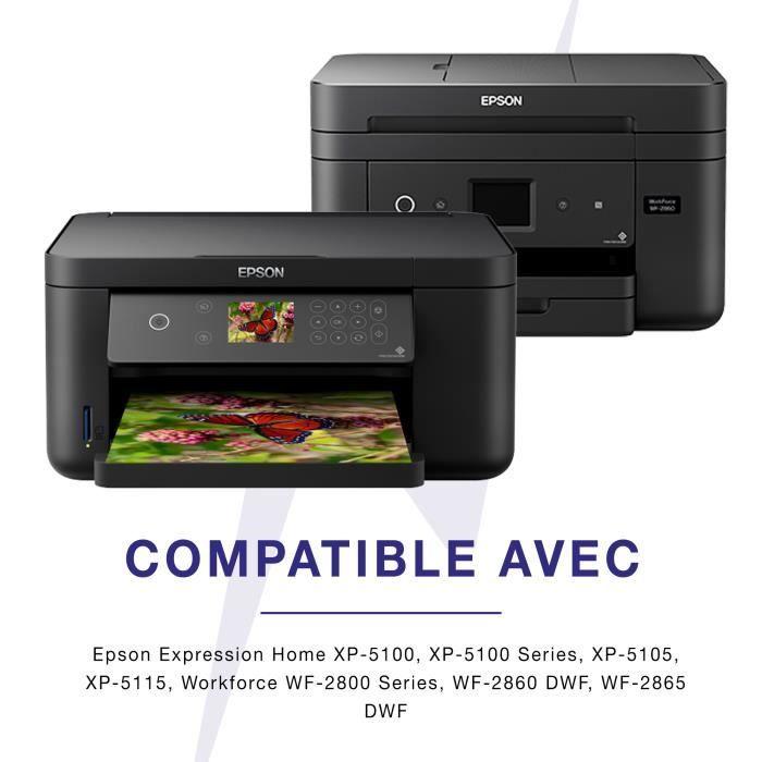 Cartouches d'encre - TONERMEDIA - Epson 502XL - 8 pièces - Multi-couleurs - Compatible Epson