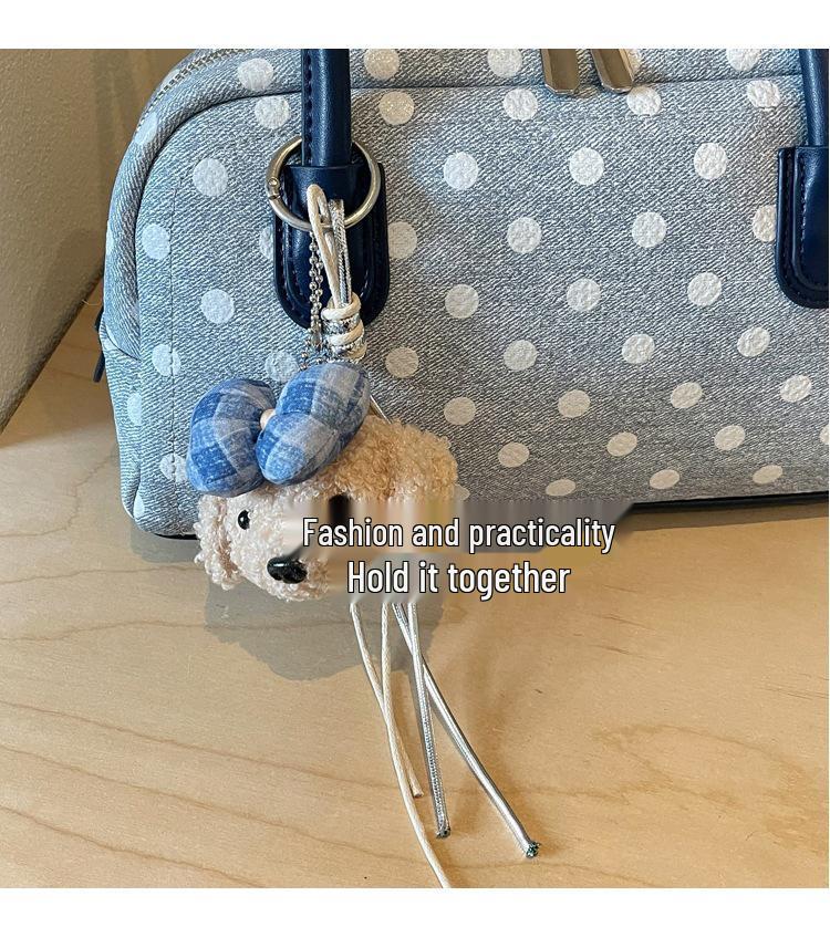 2026 Korean Polka Dot Bowling Handbag: Stylish Single Shoulder Underarm Bag