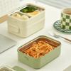 2 Layer Lunch Storage Container Stainless Steel Food Container Compartment Lunch Box  For Picnics