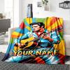 Elvis Presley Customize Text Blanket Cozy Personalized Blanket Comfortable Perfect for Bed Living Room Office Picnics All-Season Use