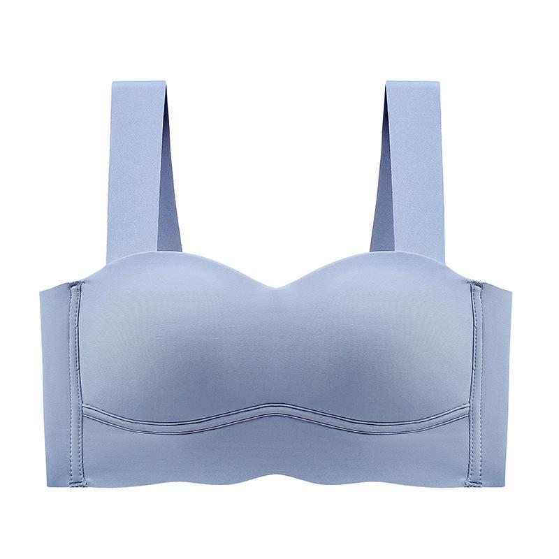 

Бесшовный спортивный бюстгальтер пуш-ап без бретелей для женщин - Минимизирующий и без косточек 36/80AB