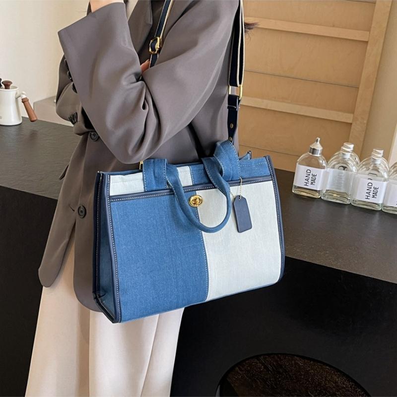 Fashionable womens bag, denim bags, big volume jean bags,Tote bag