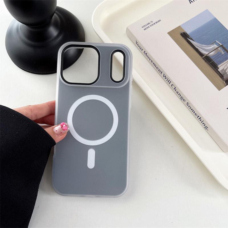 Custodia Magnetica in Gelatina Colore Caramella Per iPhone 17 Air 16 15 14 Plus 13 12 11 Pro Max Per Magsafe Cover Posteriore Rigida in PC Antiurto