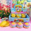 12Pcs/Full Case 8.5Cm Colorful Steamed Bun Squishy Toy In Steamer, Gradient Slow Rising Decompression Blind Box Fidget For Adult