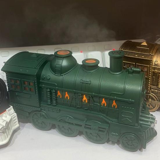 Yousheng Creative Train Humidifier Diffuser 300ml Aromatherapy Essential Oil Diffuser with Color Changing LEDs 2 Mist Modes Quiet Ultrasonic Diffuser