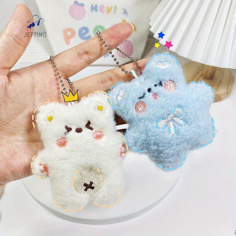 WhiteChicken Porte-clés En Peluche Doux Et Câlin Adorable Dessin Animé Sac à Dos Charme Porte Cles Mignon~p130819760