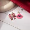 Trendy Halloween Pink Ghost Skull Cartoon Earrings for Women