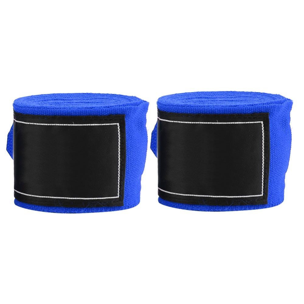 2pcs Cotton Material Boxing Hand Wraps Blue Color Blue Boxing Hand Wraps MMA Sparring