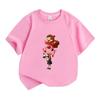 Kids Boys Girls Crew Neck Short Sleeve 100% Cotton T-Shirt Funny Gravity Anime Character Printed Casual Lightweight Breathable Top for Daily Play Wear
