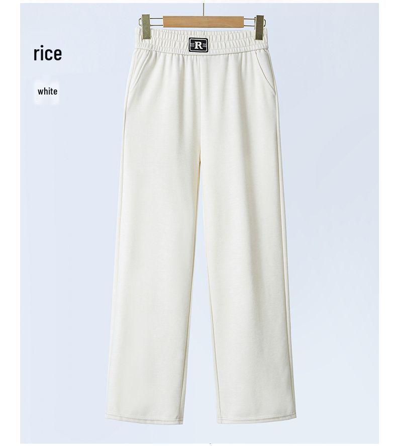 Pantalones de Cintura Alta Ajustados de Pierna Recta para Mujer - Estilo Holgado Drapeado Mom para Primavera y Otoño