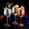 500ml  304 Stainless Steel Goblet  Beer Cup  Juice Drink Goblet  Shatterproof Party  Bar Large-Capacity Goblet Bar Metal Mug