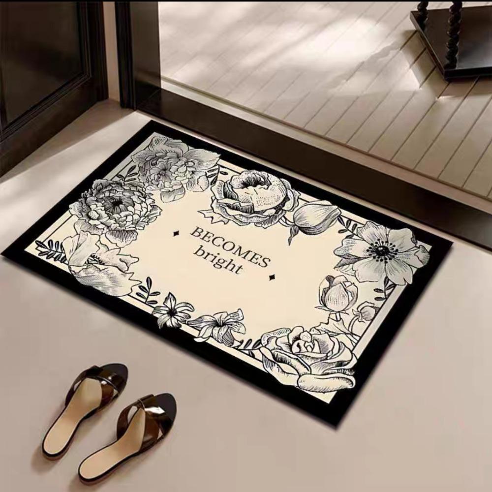 

Toilet Door Mat Diatom Mud Moisture-wicking Fine Slip-resistant Pad Toilet Carpet Toilet Restroom Mat Silicone Door Mat 30 * 50cm
