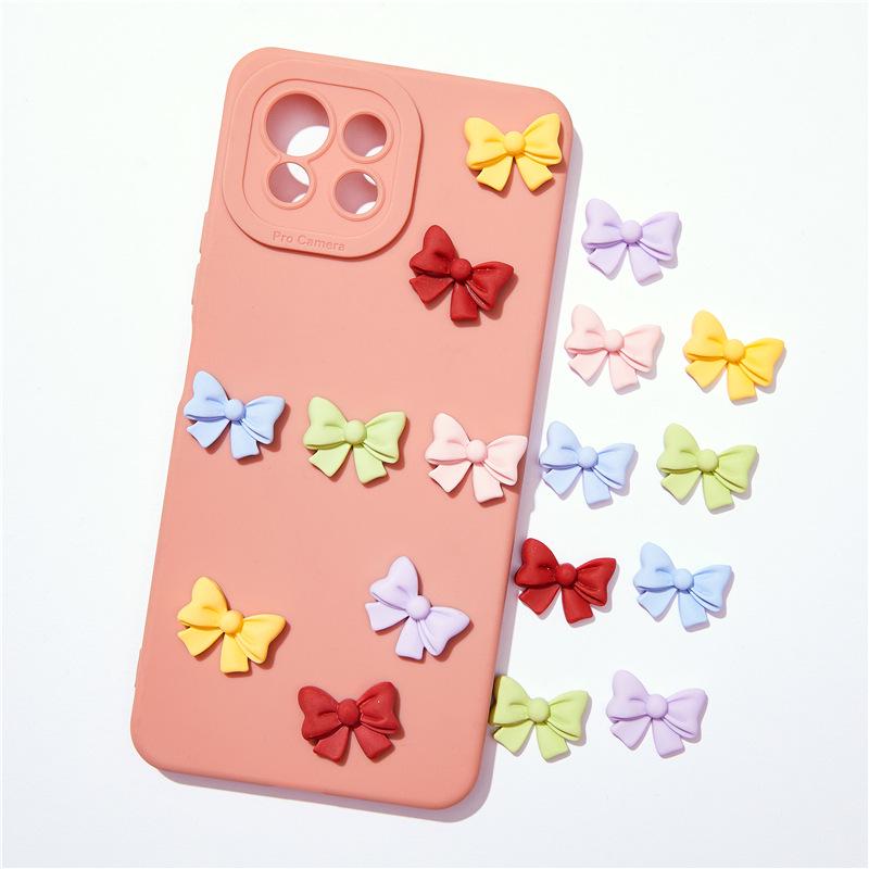 Butterfly Bow Tie Resin Accessories: DIY Jewelry, Hair Accessories, Phone Case & Cup Stickers Set.