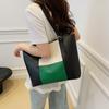 Retro Simple Atmosphere Women's Summer New Large-capacity Splicing Shoulder Portable Tote Bag