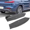 2 Pcs Rear Bumper Lip Spoiler Aerodynamic Lightweight Lower Chin Diffuser Splitter for X4 G02 M‑Sport 2018 To 2021