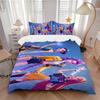 3Pcs Superhero Trio Action Bedding Set Soft Fabric Duvet Cover Pillowcases Home Xmas Halloween Gift 1 Duvet Cover 2 Pillowcase S1331