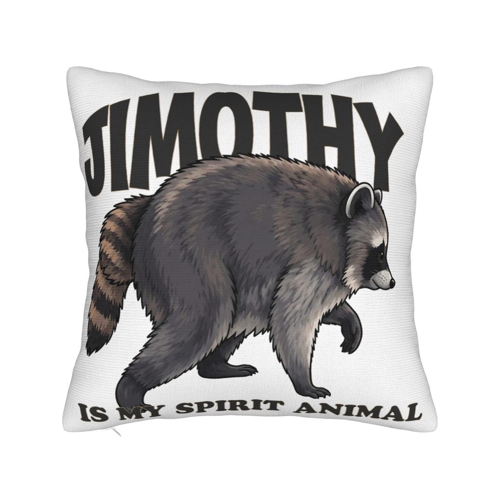 Jimothy Raccoon Pillowcase Product Printed Cushion Cover Decoration Throw Pillow Case Cover Home Multiple Sizes