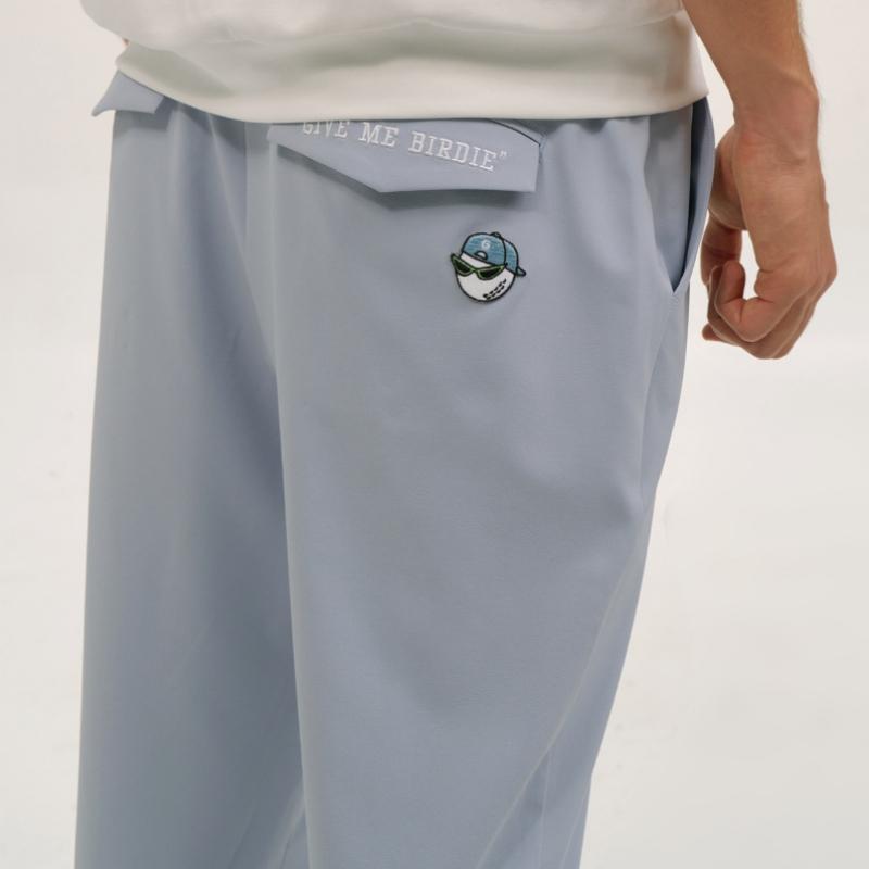 GOXO Slacks Sky Blue One Tuck