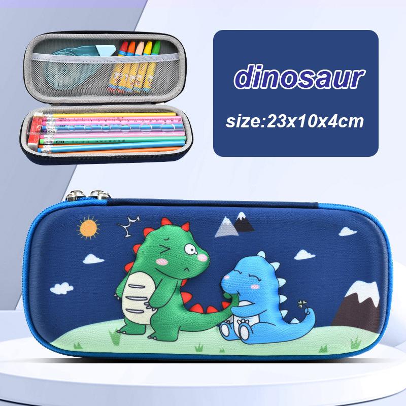 Trousse à crayons 3D Kawaii en EVA, grande capacité, étanche, légère, pour fournitures scolaires et de papeterie