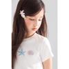 Mucmukn Girls' Antibacterial Cool-Touch Shell Print Short-Sleeve T-Shirt