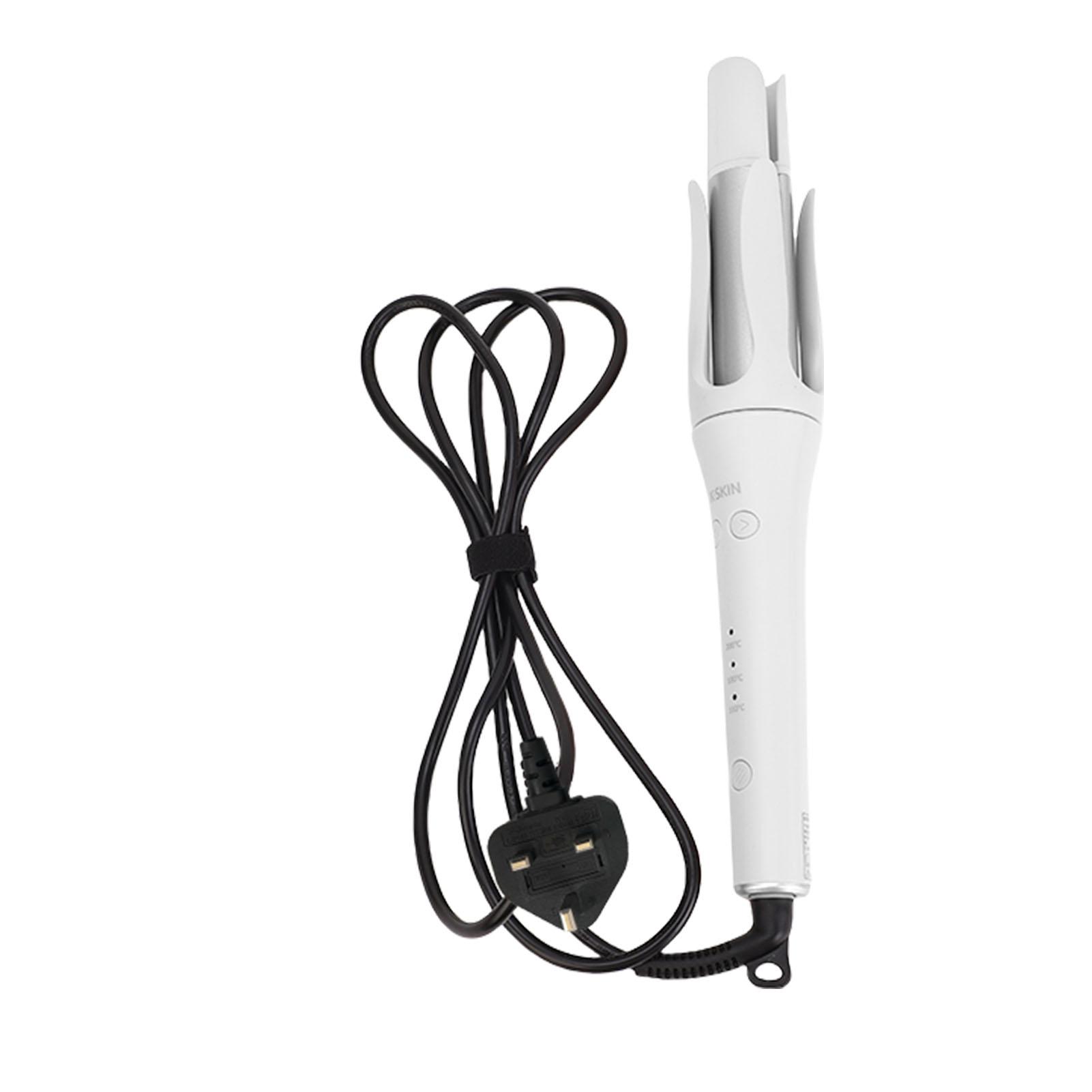 

Автоматическая плойка для волос 3 температурных режима Автоматическое отключение Защита от ожогов Вращающаяся плойка для волос White GB Plug