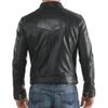 SKINOUTFIT Men's Genuine Lambskin Black Leather Jacket Stylish Motorcycle Bomber Biker Outerwear MJ 10