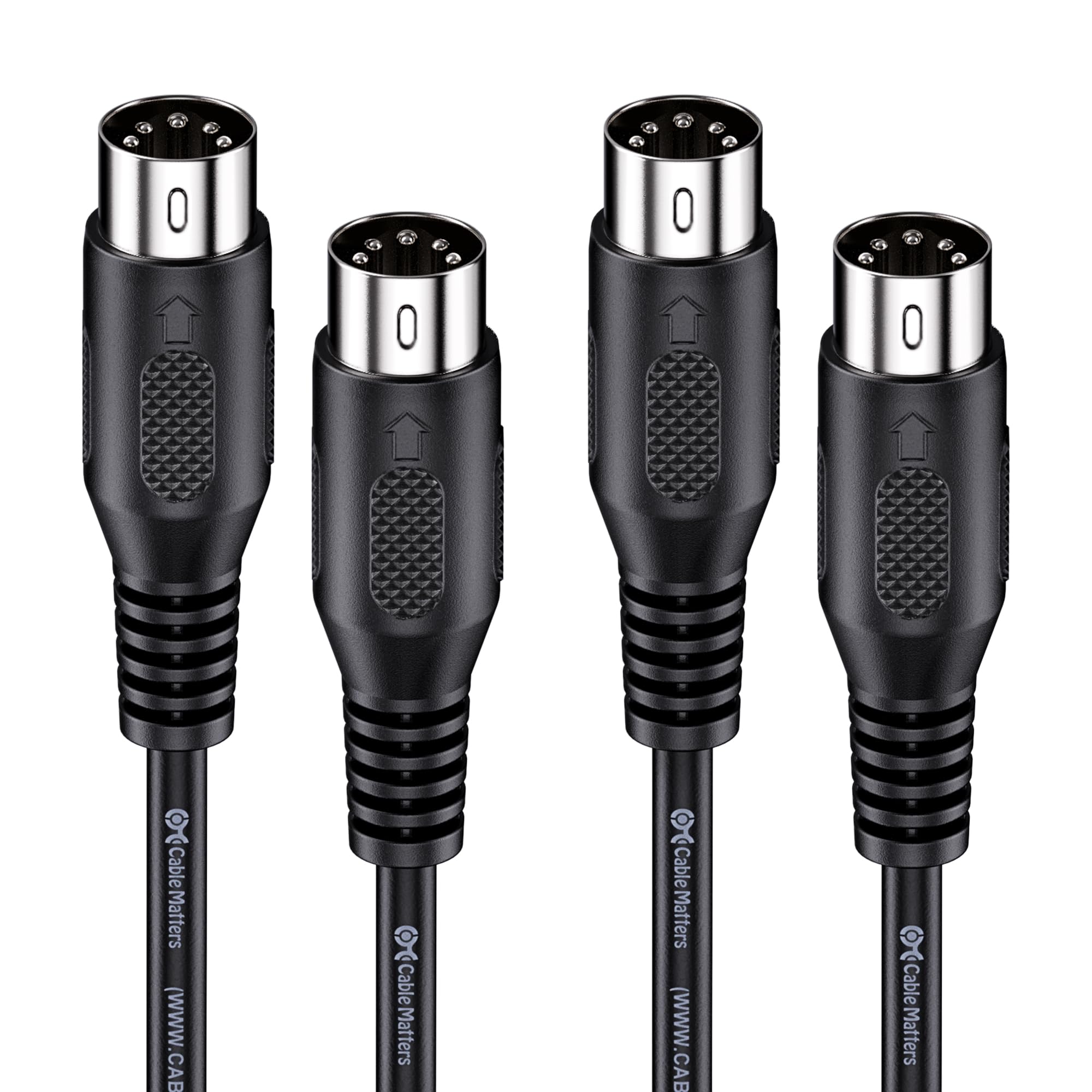 

Cable Matters 2 Pack 5 Pin DIN MIDI 5 Pin MIDI Cable Cable, - .9m чорний