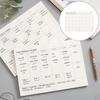Monthly Calendar Pad Tear-Off Collections Sheets Tasks Scheduler Organizer for