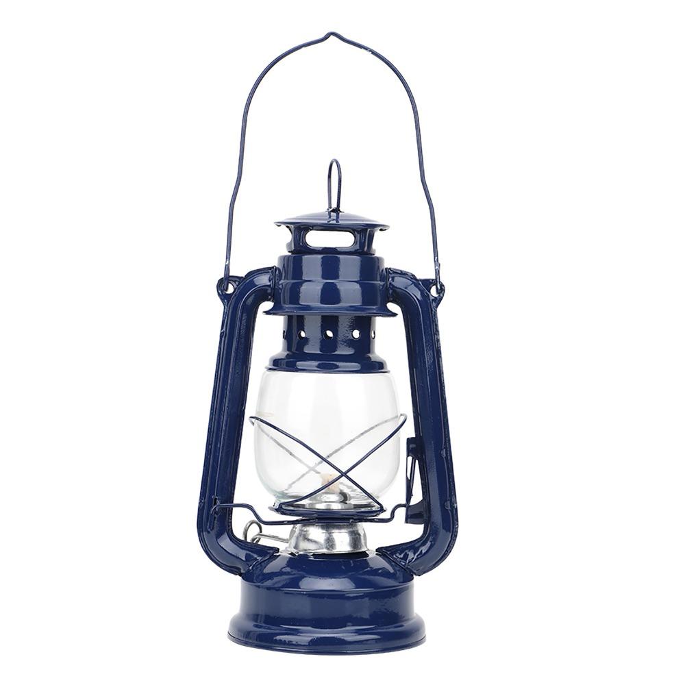Retro Iron Lantern Windproof Hurricane Lantern Oil Lamps Vintage Kerosene Lamp Party Pub