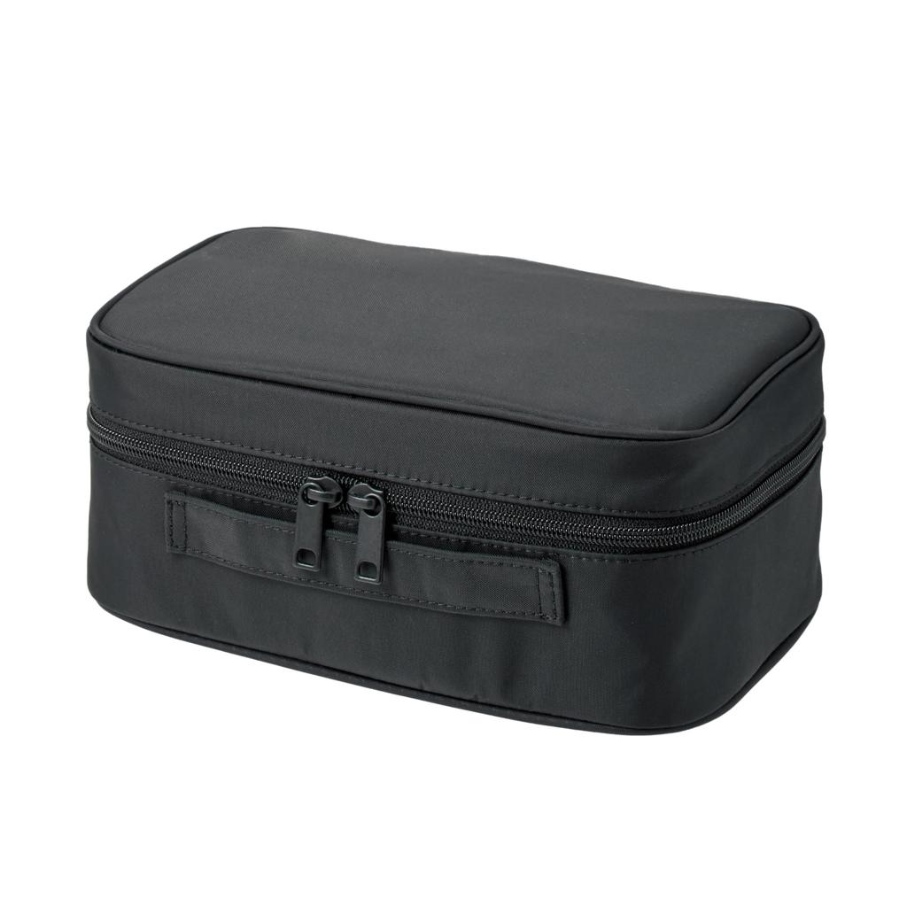 MUJI Nylon Makeup 23 x x 9 83525323 Box, Black, Small, 15.5 cm,
