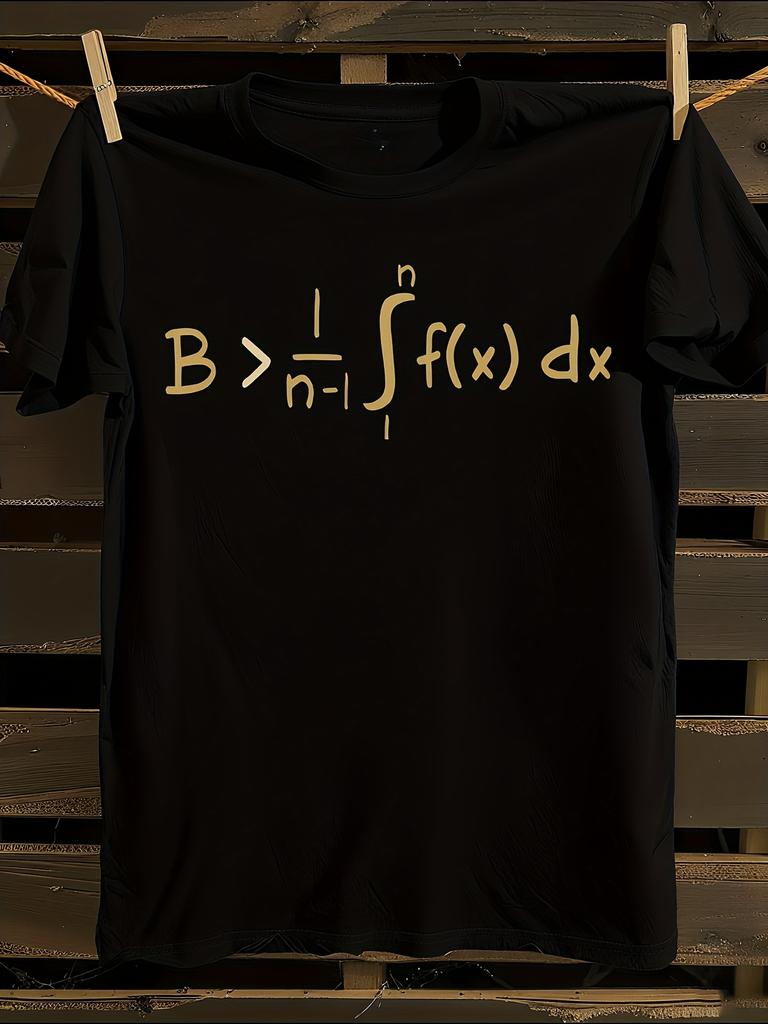 Be Greater Than Average Funny Calculus T-Shirt Mens Tshirt Womens Tshirts with Letters Print Short Sleeves T-Shirt Casual Street Tee Shirt Top