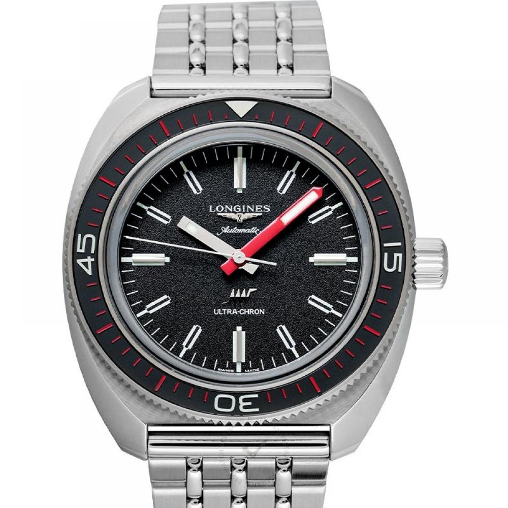 

LongineS Ultra Chron Automatic черные циферблаты из нержавеющей стали мужские часы