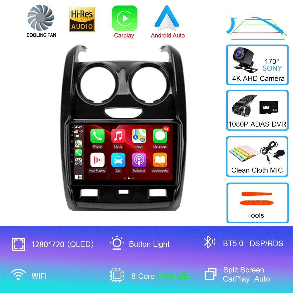 Android 14 Car Radio For Renault Duster 2015 - 2021 For LADA Largus 2021 Multimedia Video Player Navigation Stereo GPS