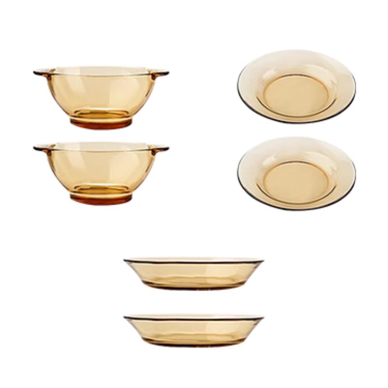 Westinghouse Jingcai Series 6-Piece Glass Dinnerware Set