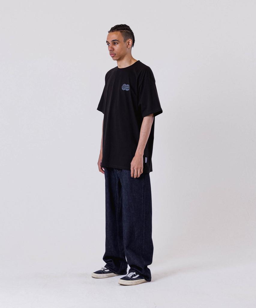 ALL DAY HOOPS Adh Worldwide Oversized Short Sleeve T-Shirt Black