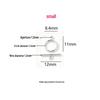 S925 Sterling Silber OT-Verschluss Perlenstrang Schmuck DIY Armband & Halskette Abstandshalter Perlen