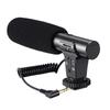 Camera Mounted Microphones With 3A Battery Operation Long Spring Cable For Cameras Interviews