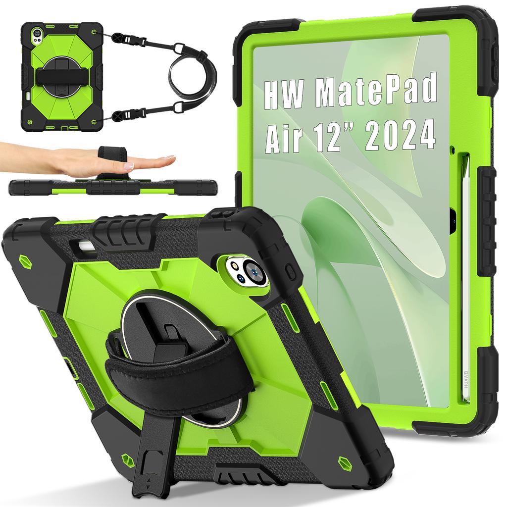 Stand Armor Case for Huawei MatePad Air X 2025 2024 12.0inch Model LRT-W20 LRT-W30 BKY-W20 BKY-W00 Heavy Duty 360 Rotating Cover