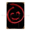 Red John Symbol Metal Plaque Poster Personalized Plaques Character Decoration Wall Mural Tin Sign Poster